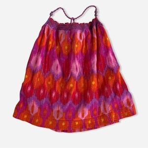 Baby Gap Vibrant Pink and Orange Sleeveless Dress